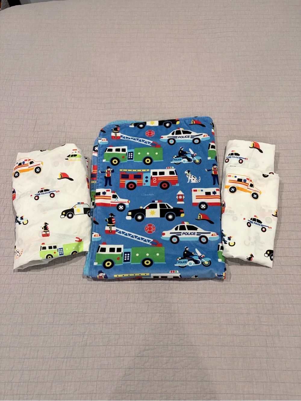 Wildkin Olive Kids Emergency Vehicles Crib Bedding Set